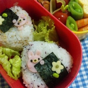 ＊キャラ弁＊　ひょっこり！うさぎちゃん♡